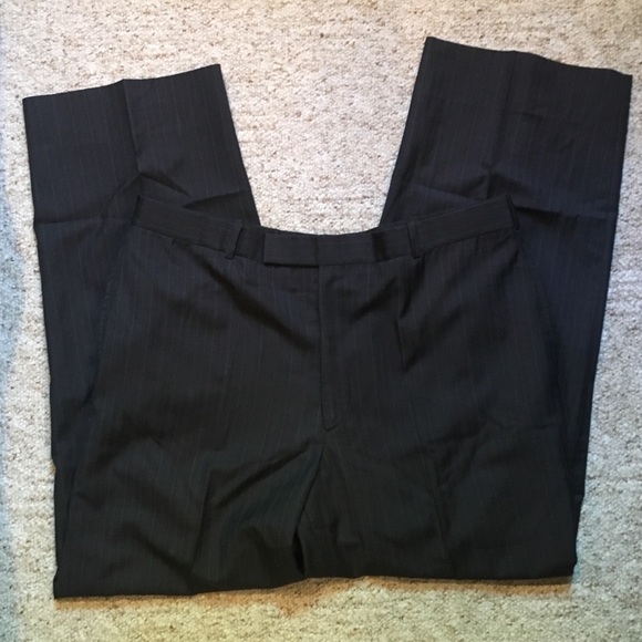 Billy Reid - Gray Pin-Striped Slacks - Picture 2 of 6